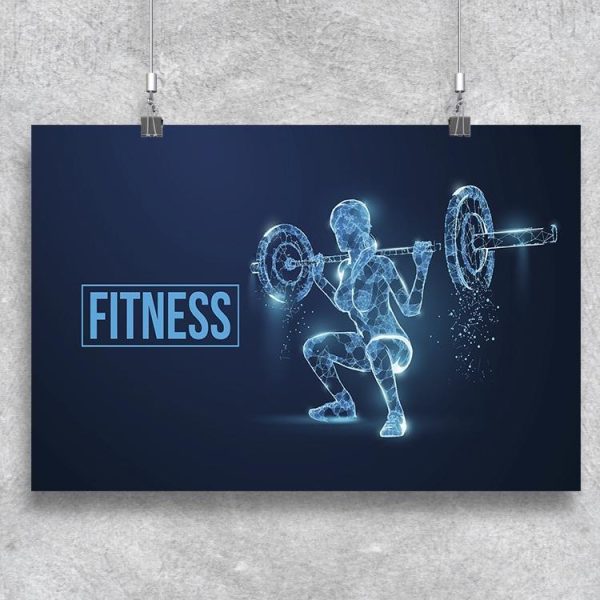 Squat Fitness Poster -Image by Shutterstock